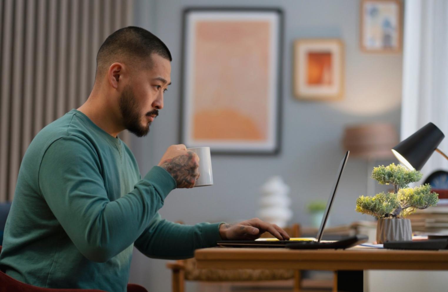 Students working on financial analysis projects